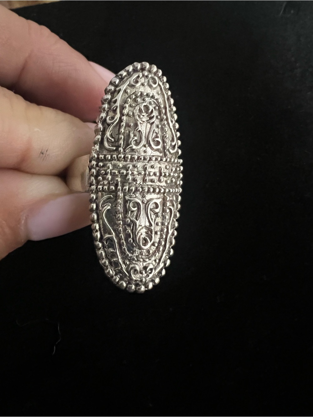 925 STERLING Silver Statement Ring SIZE 9.5